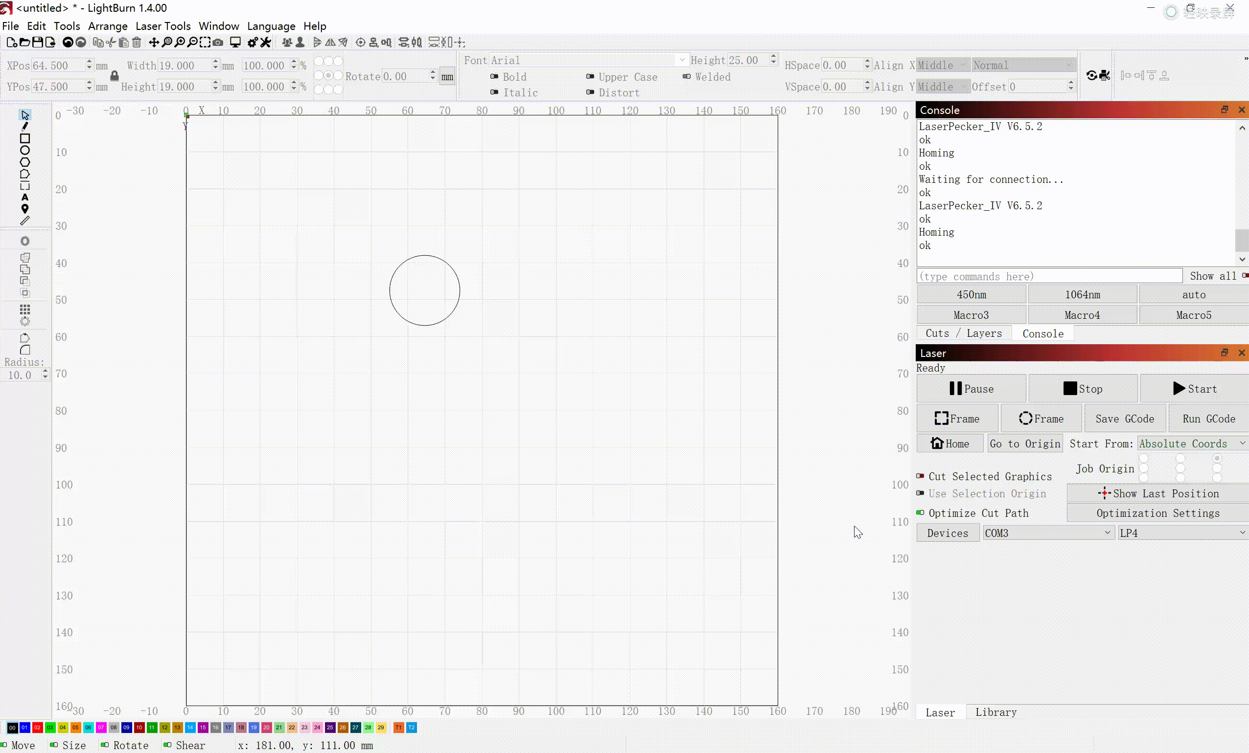 Operating LP4 with LightBurn LaserPecker Support Center