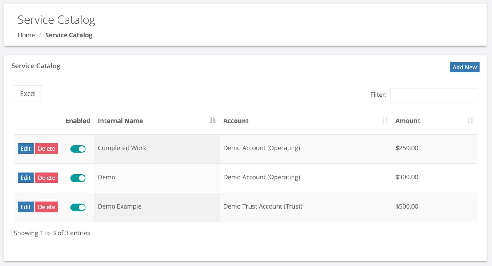Lead Docket Payments Lead Docket
