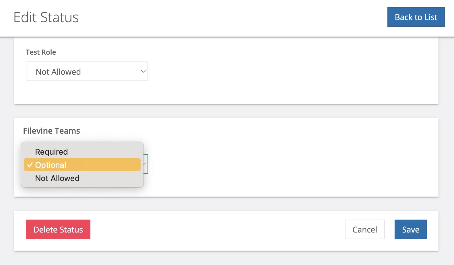 Filevine Teams Lead Docket