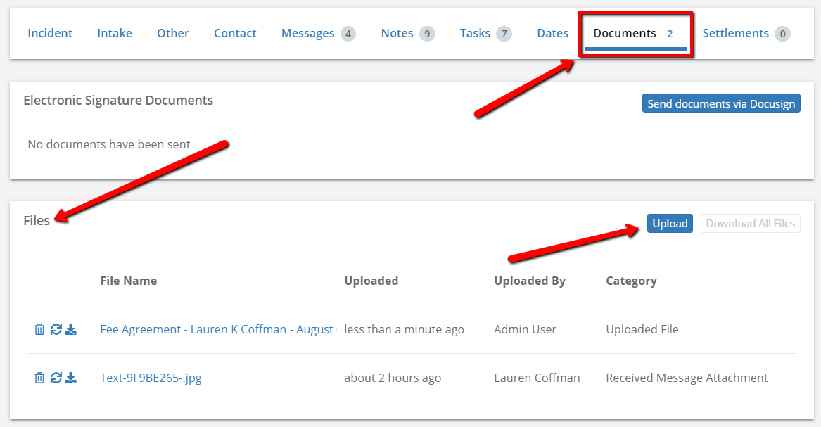 How to Send Files to Filevine Lead Docket
