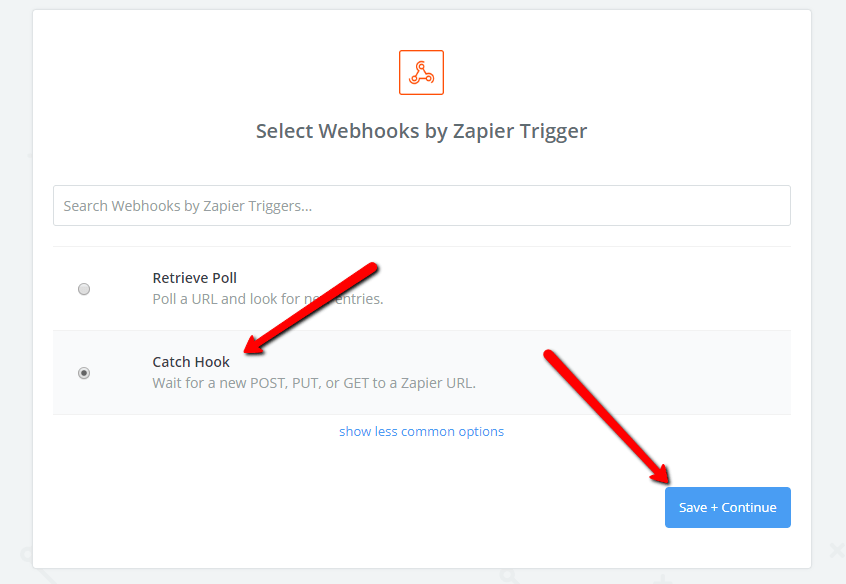 Setting Up a Zapier hook (Example) Lead Docket