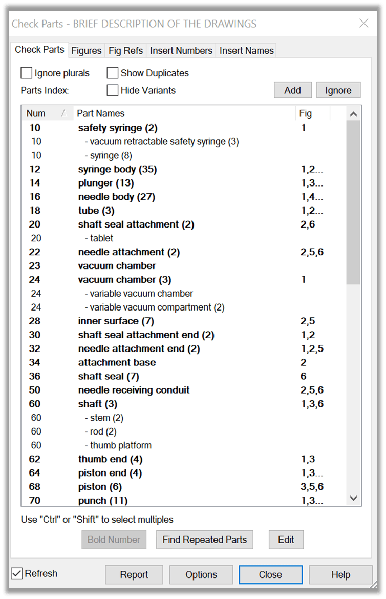 How do I insert part labels using placeholders? LexisNexis