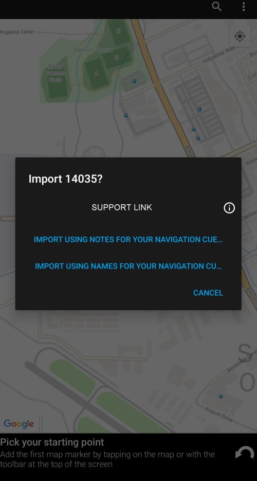 Navigation Importing a TCX, GPX, or Activity File Using the GPS Ally+