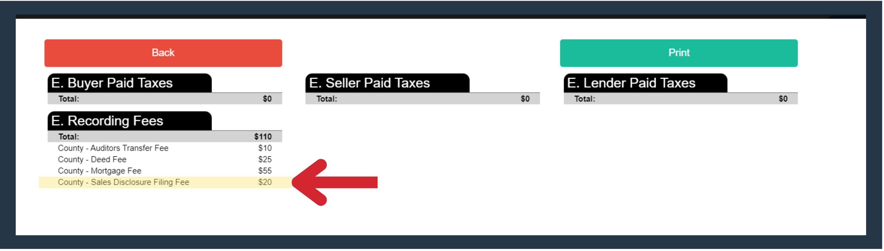 What is the Indiana Sales Disclosure Filing Fee? LodeStar Software