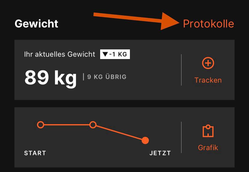 Wie kann ich mein erfasstes Gewicht löschen? – MadMuscles-Hilfezentrum