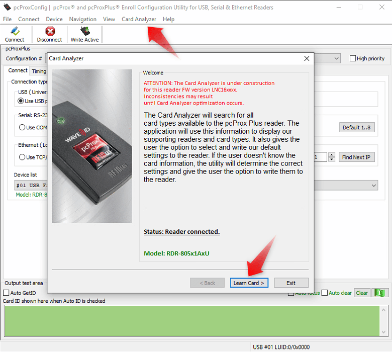 RFID Scanner Configuration Utility - pcProx v5(old version) – Seco