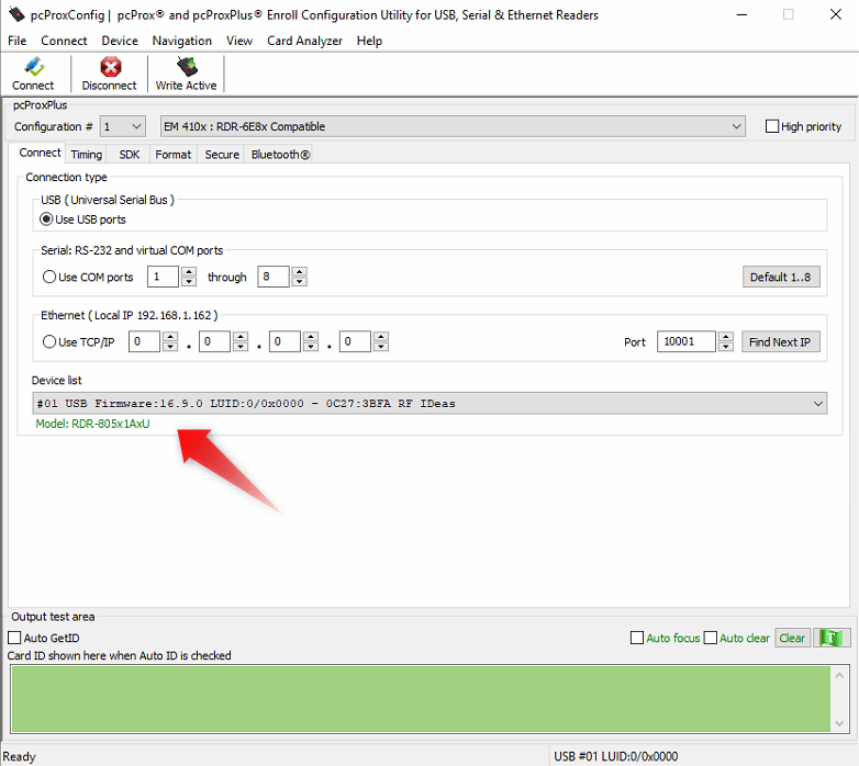 RFID Scanner Configuration Utility - pcProx v5(old version) – Seco