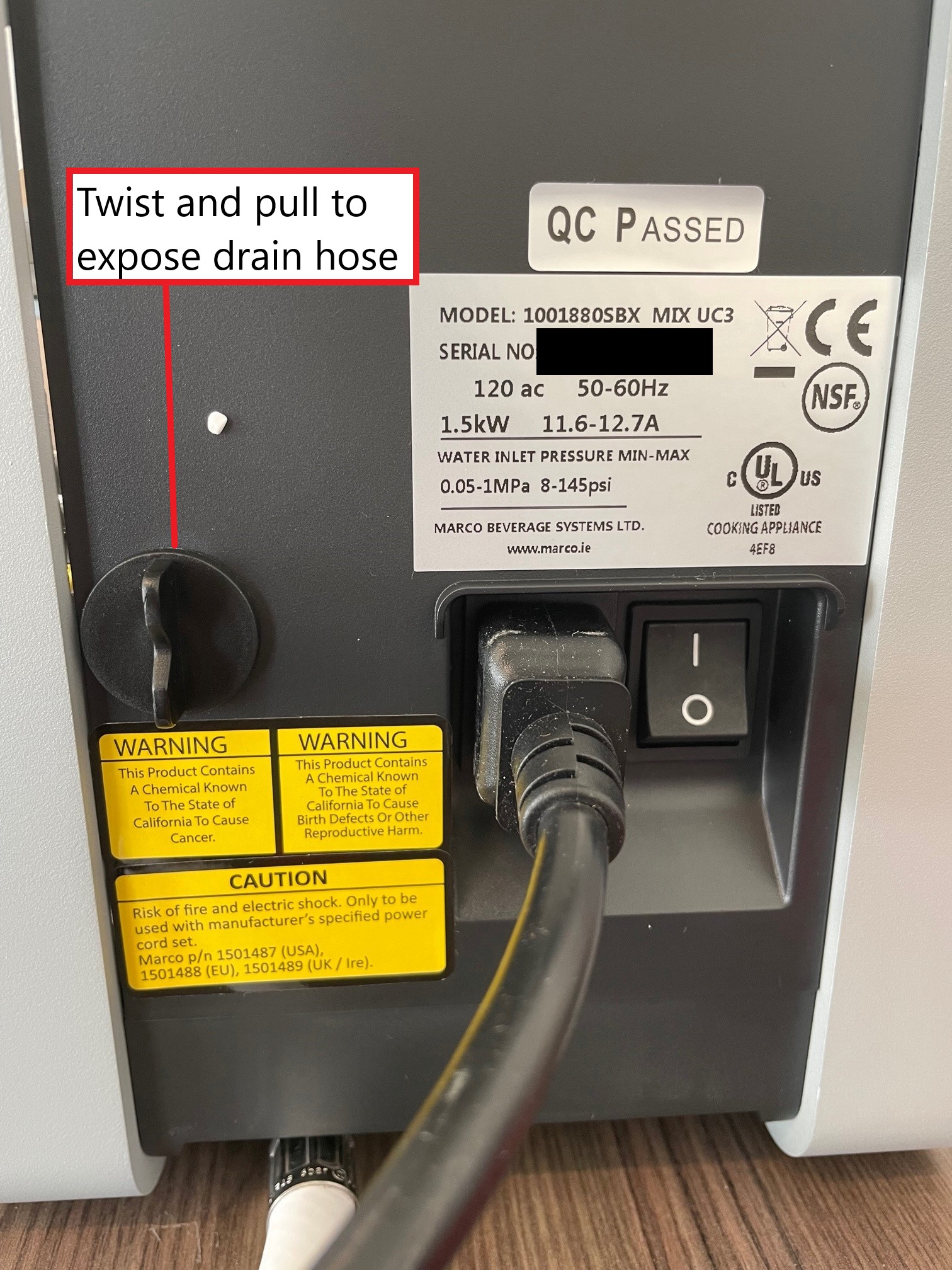 Tank Overfill After Initial Startup of Starbucks Hot/Ambient System Marco Beverage Systems