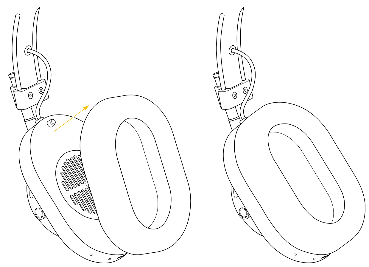 How do I remove/replace the ear pads? Master & Dynamic