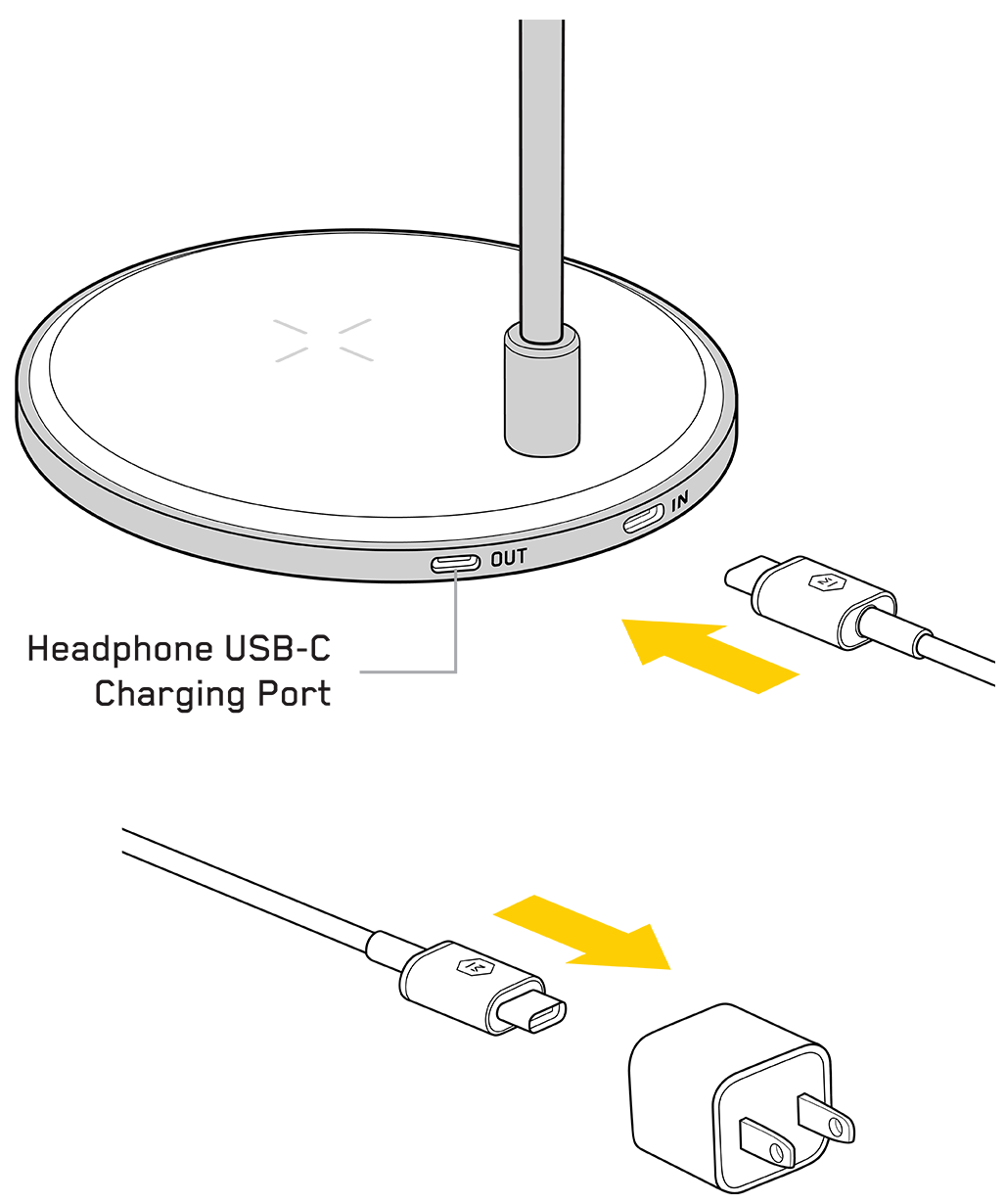 How do I set up my MC300 Wireless Charge Pad and Headphone Stand? Master & Dynamic