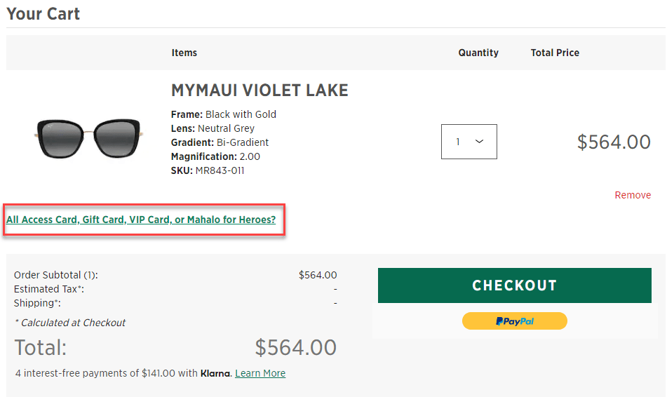 What can I purchase with my VIP/Gift card? Maui Jim Customer Service