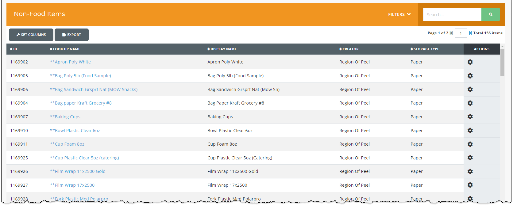 Working with NonFood Items MealSuite