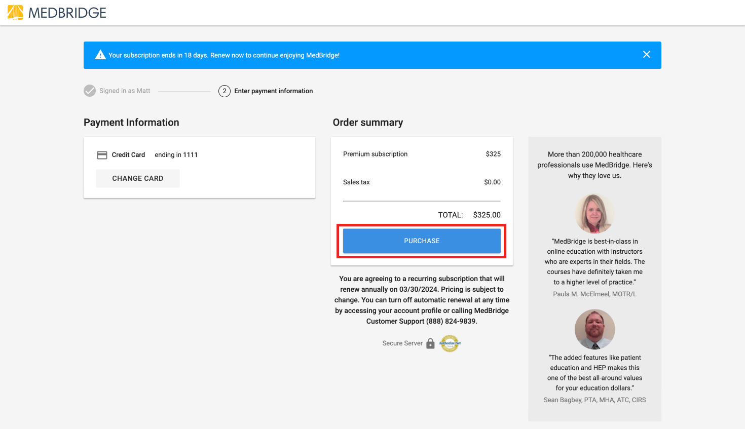 How do I renew my MedBridge subscription? MedBridge Help Center