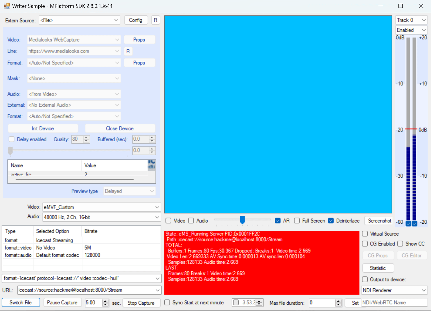 Icecast streaming Medialooks Help Center