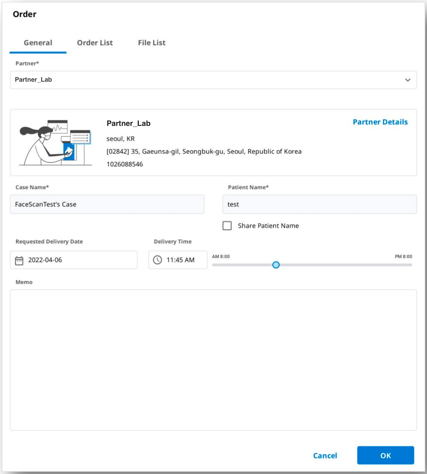 Dental lab work order Medit Help Center