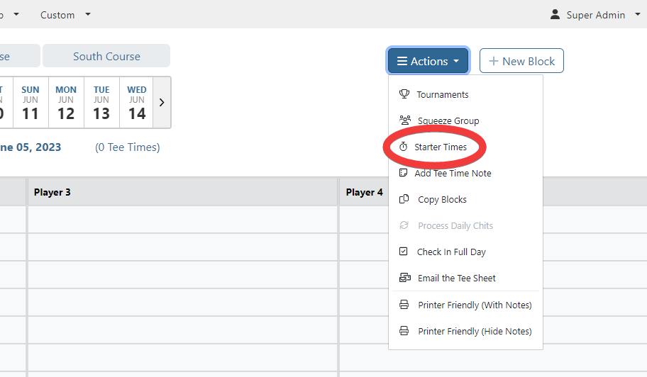 MembersFirst Learning Center Creating Starter Times