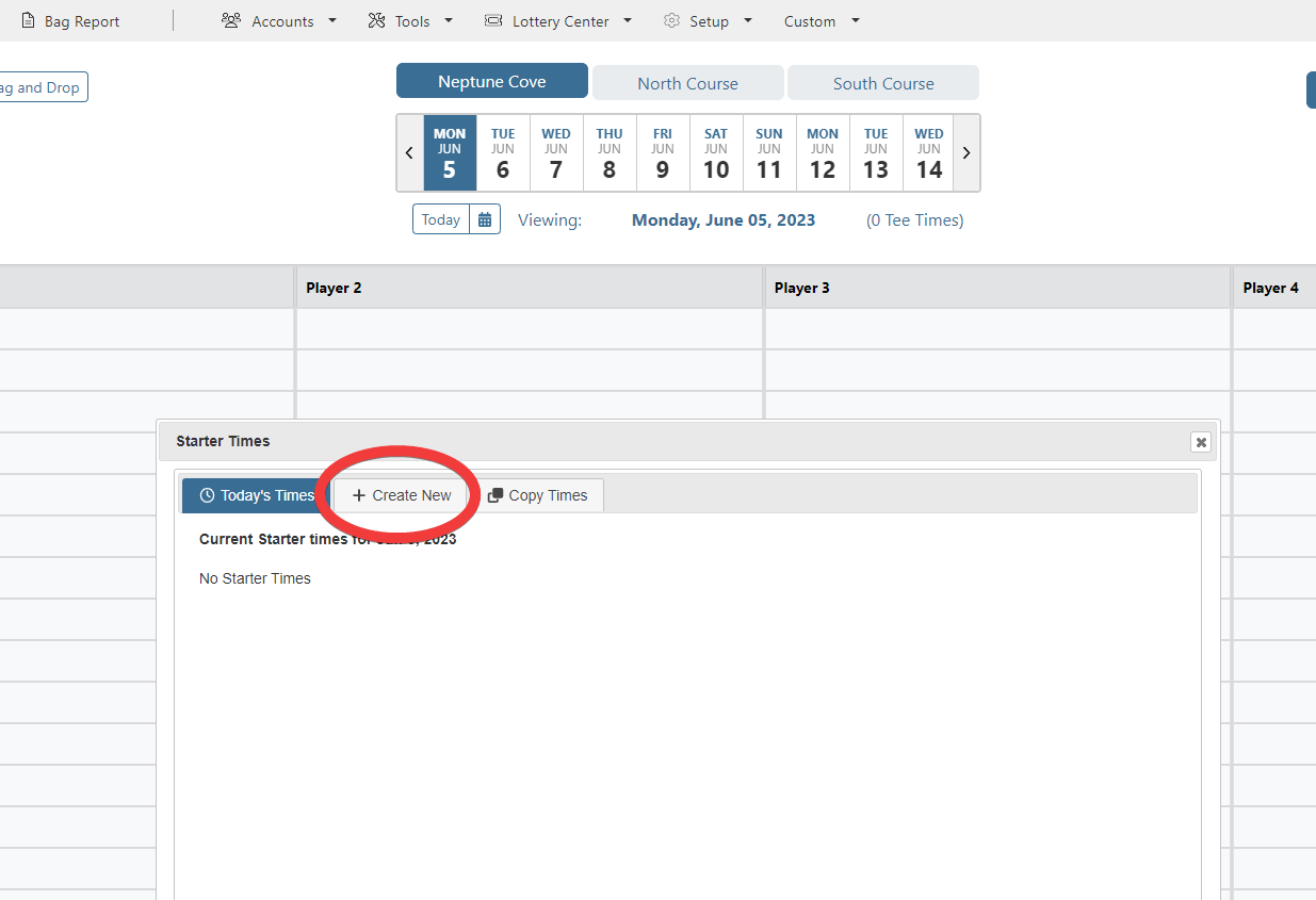 MembersFirst Learning Center Creating Starter Times