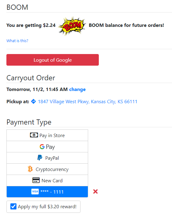 How do I redeem my Tasty Rewards? Menufy Help