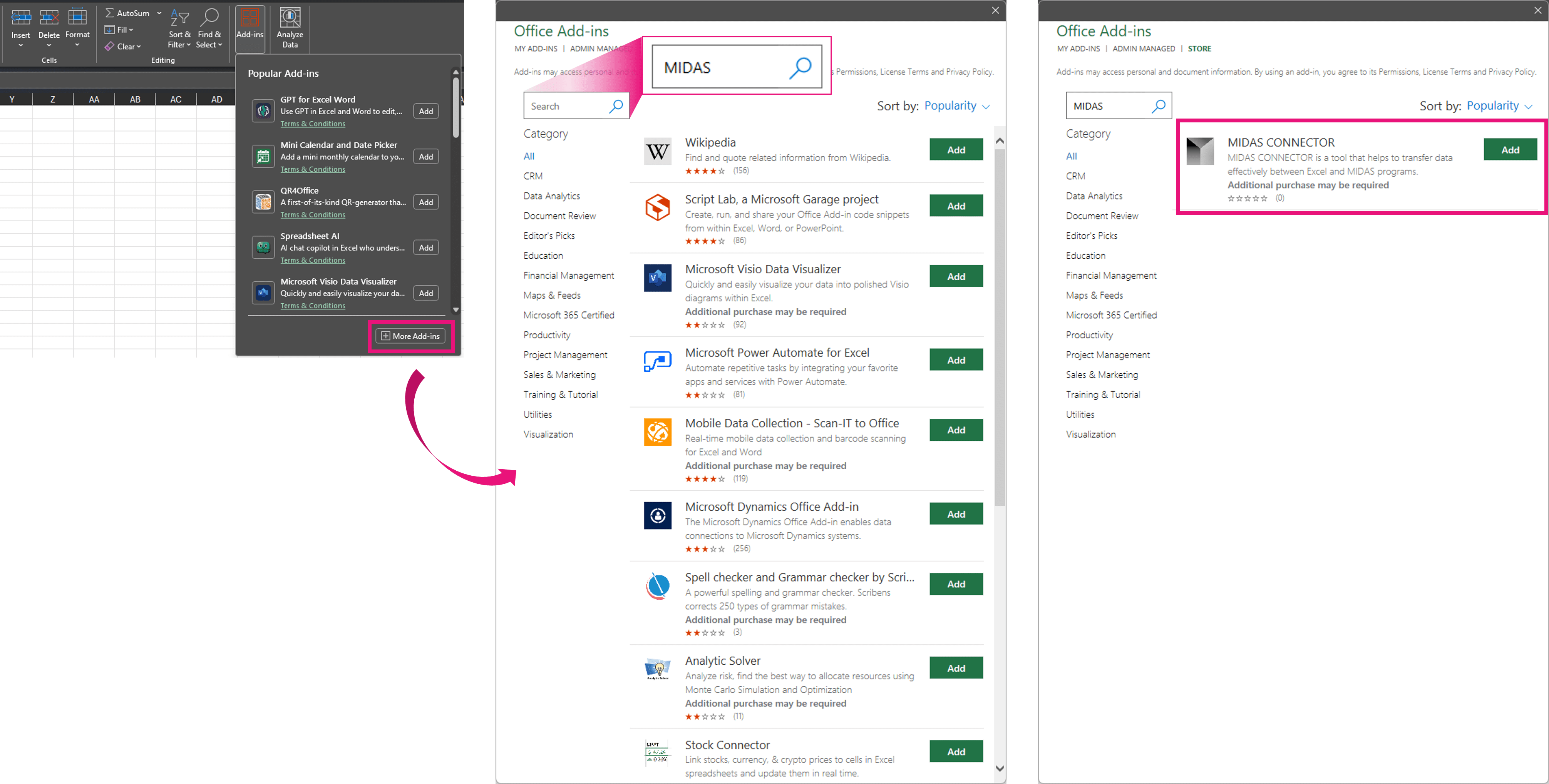 [MIDAS Connector] Getting Started – MIDAS Support