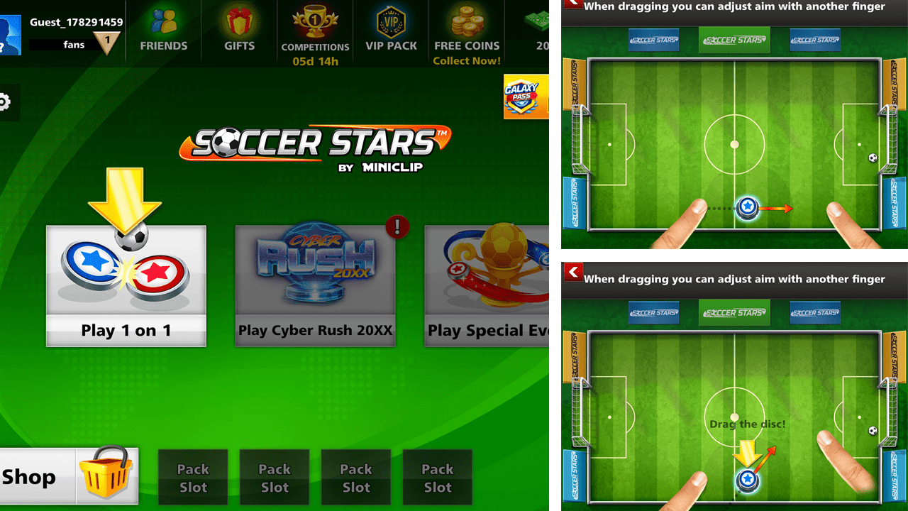 How to start playing Soccer Stars! Miniclip Player Experience
