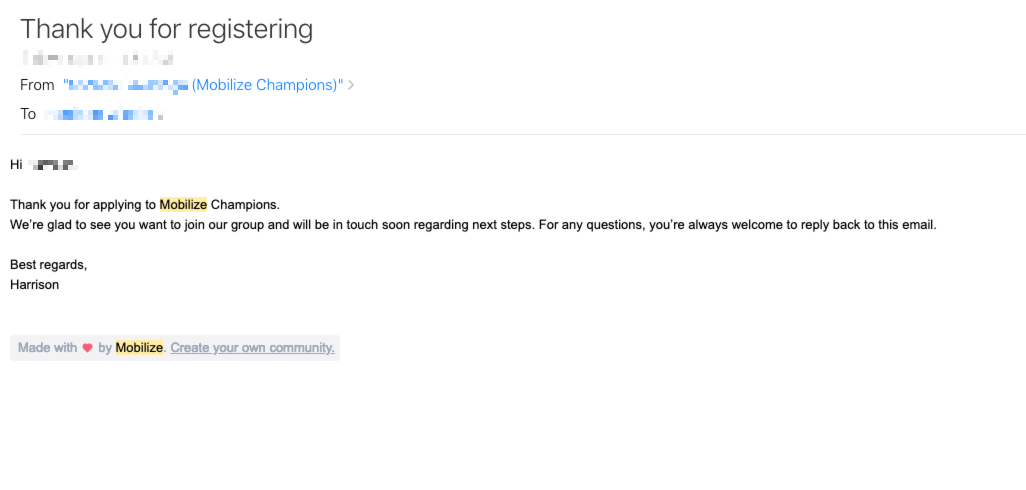 How do I Contact my Group Manager Mobilize