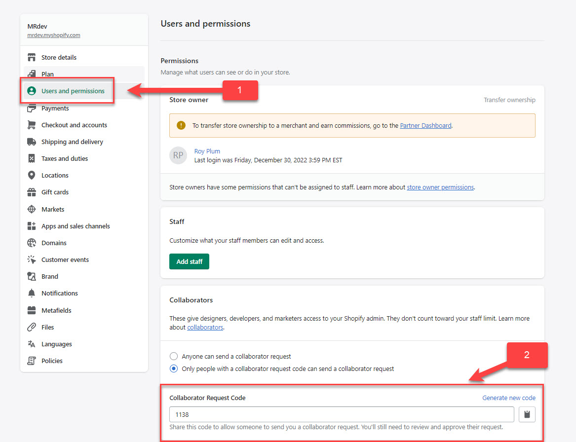 Finding and Sending your Collaborator Code – Help & Resource Center