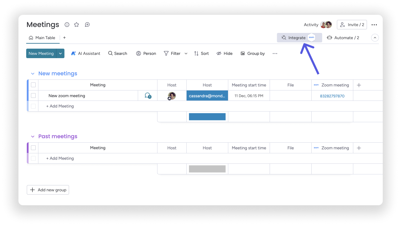 Zoom Integration Support