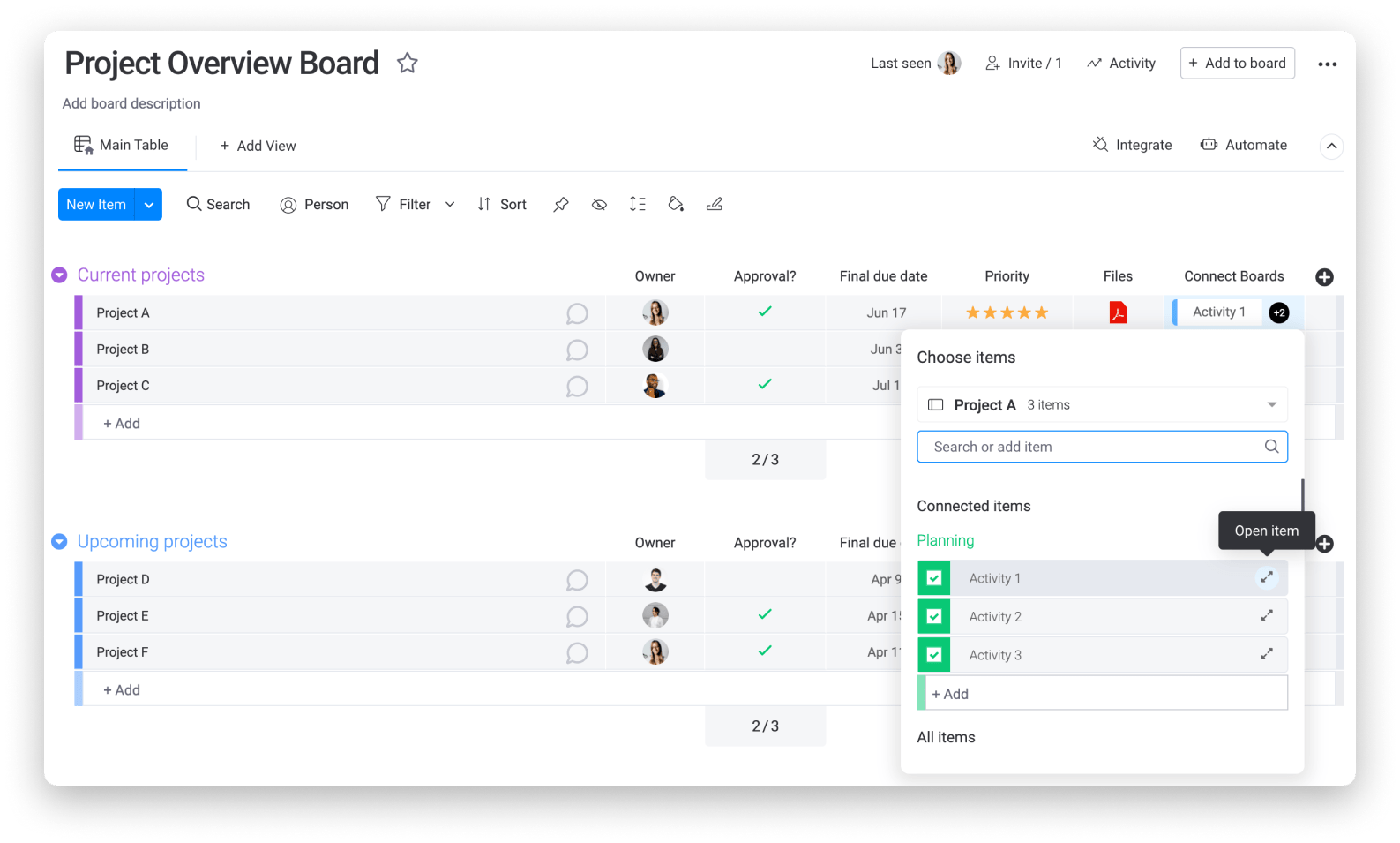 The Connect Boards Column Support