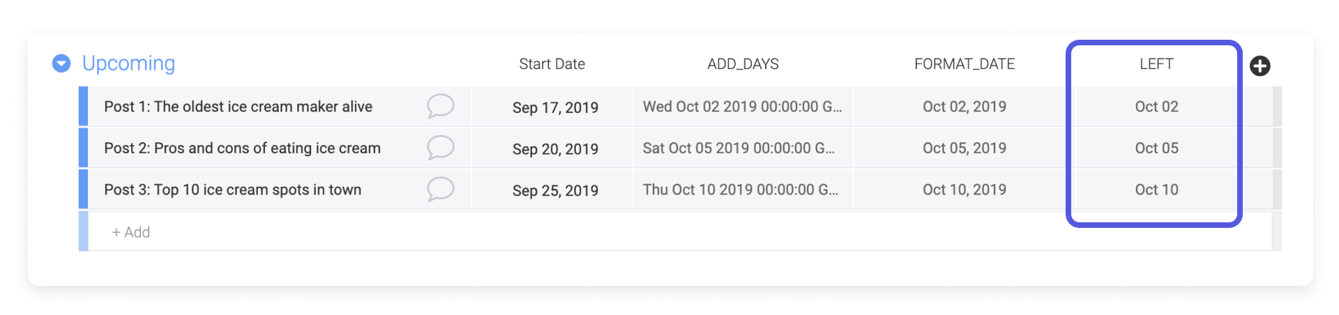 Formula Use Cases – Support