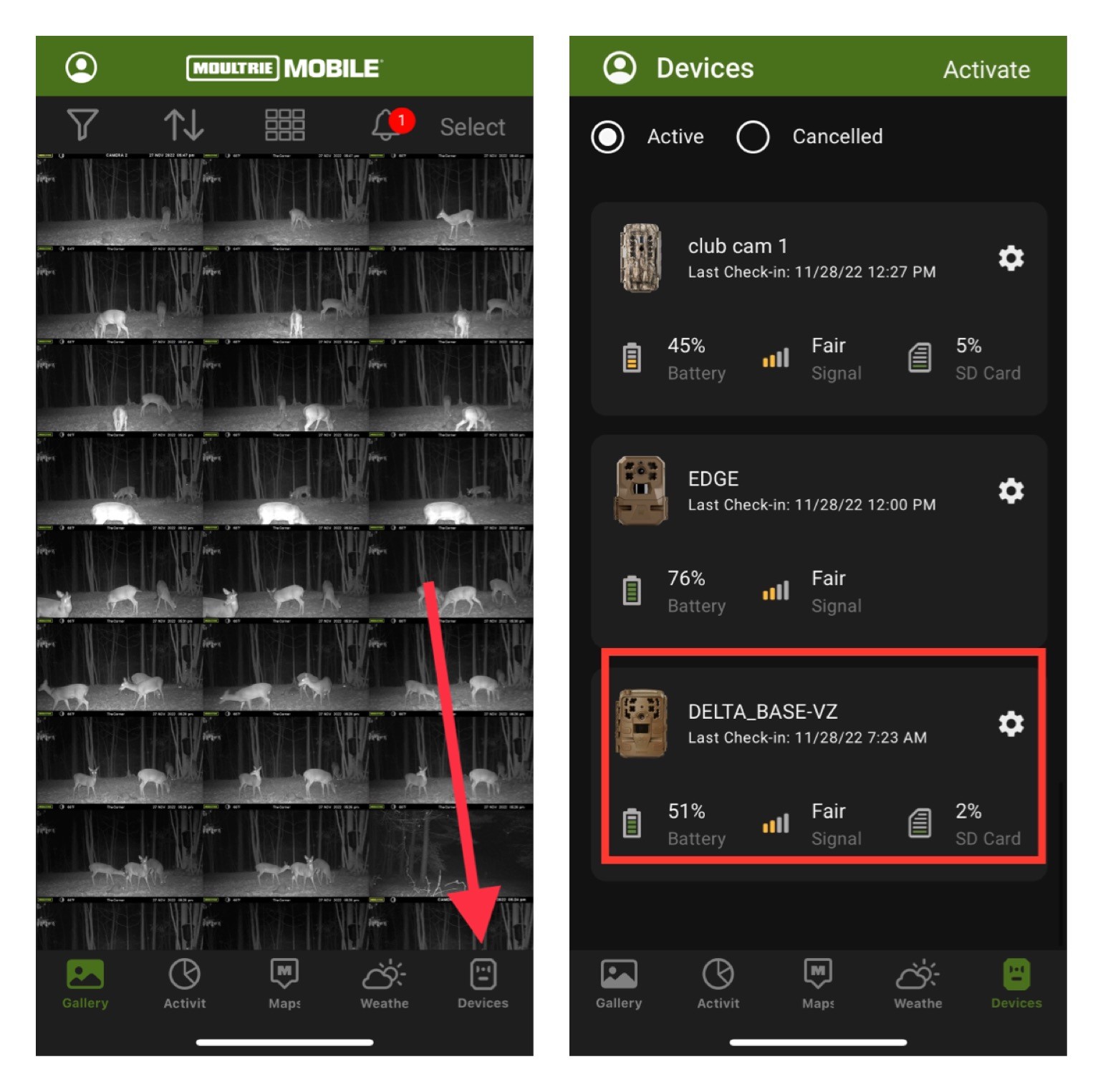 DELTA BASE: Not Receiving Pictures – Moultrie Mobile
