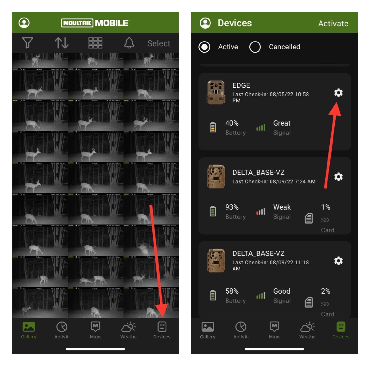 Manage My Timelapse Setting Moultrie Mobile