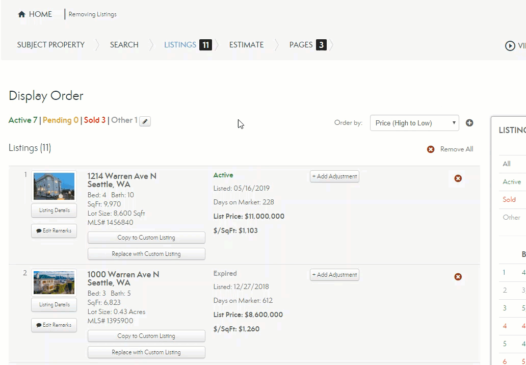 Remove Listings from Your Presentation MoxiWorks Help Center