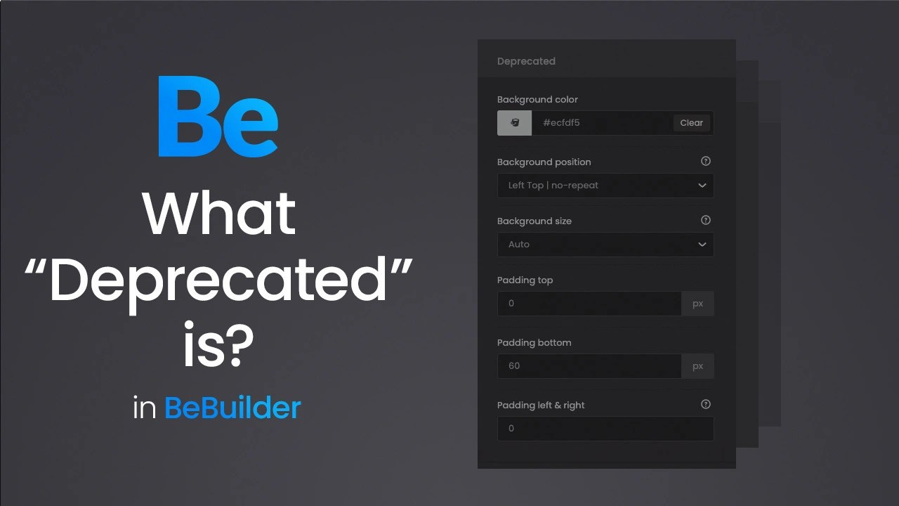 What “Deprecated” is? Betheme Support Center