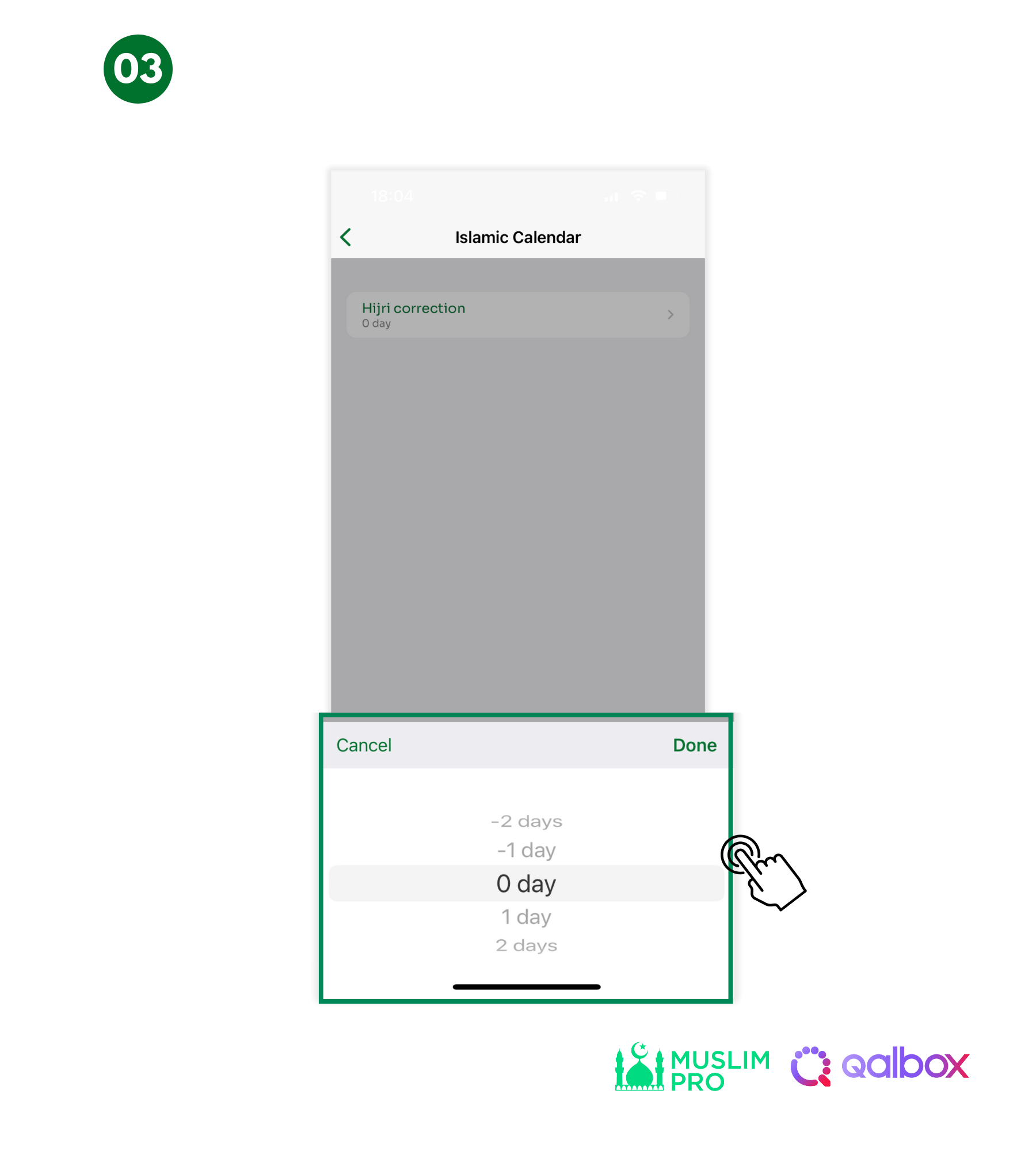 How to Adjust Islamic (Hijri) Calendar Date Muslim Pro & Qalbox