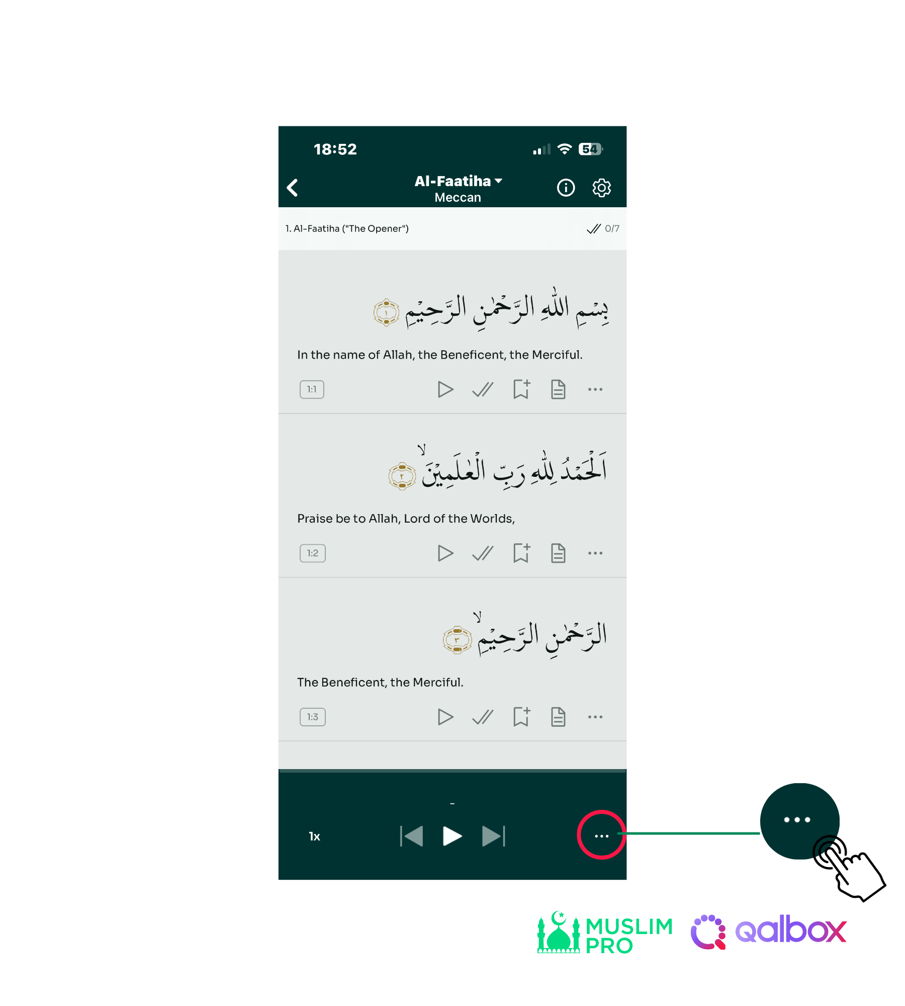 How to download and change the Quran translations? Muslim Pro