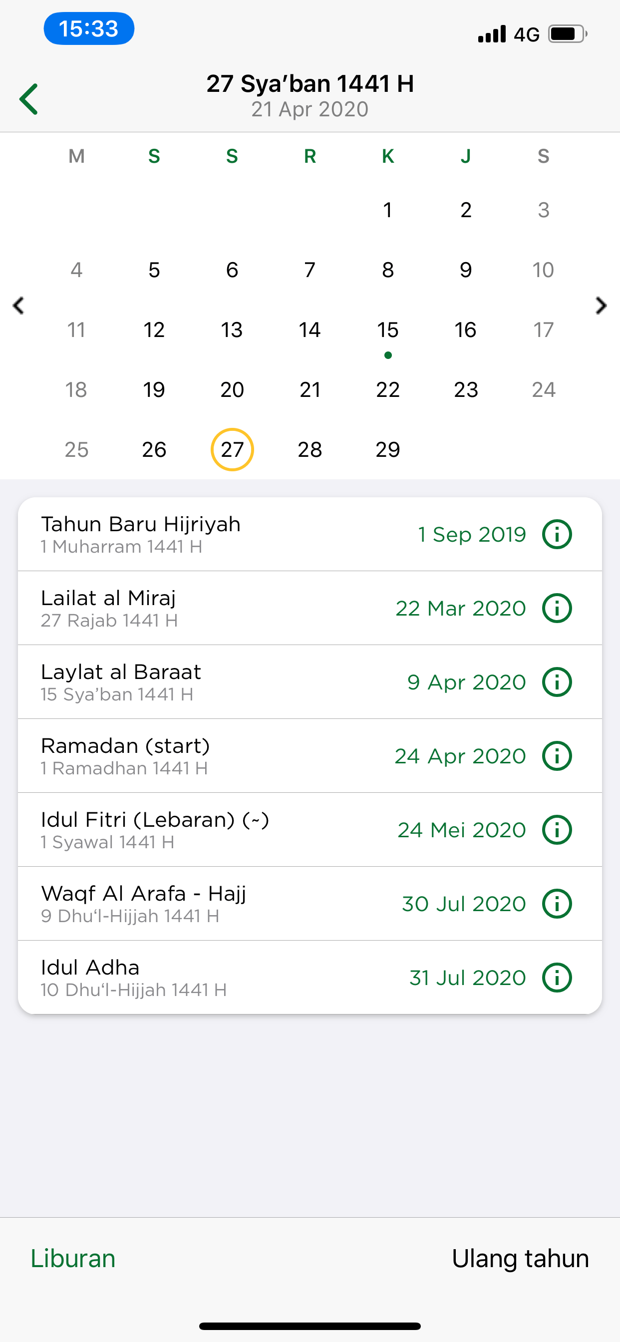 Cara Menyesuaikan Tanggal pada Kalender Hijriah Muslim Pro Muslim Pro & Qalbox Bantuan