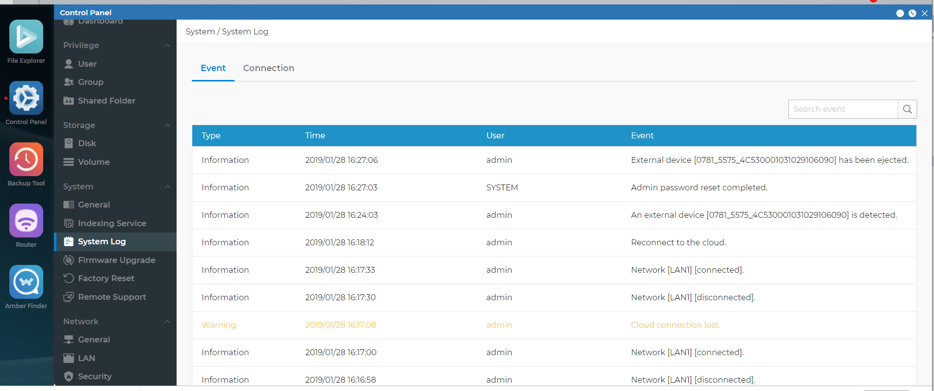 What is System Log? Amber Support
