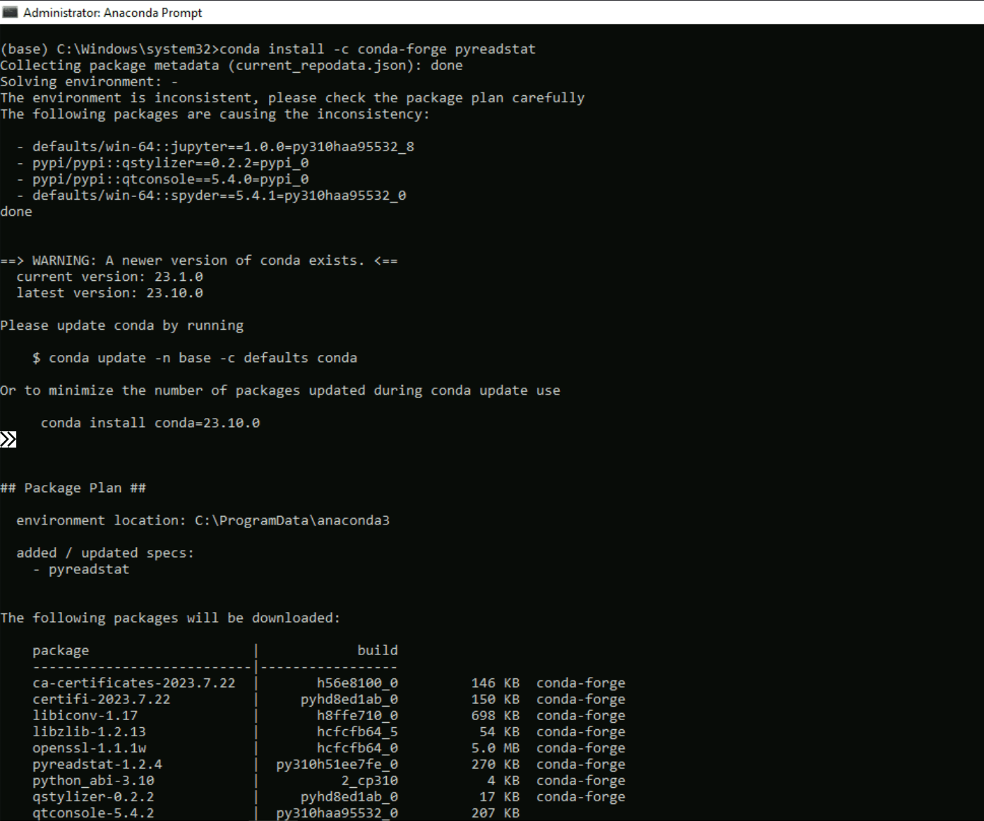 Proxy configurations Anaconda