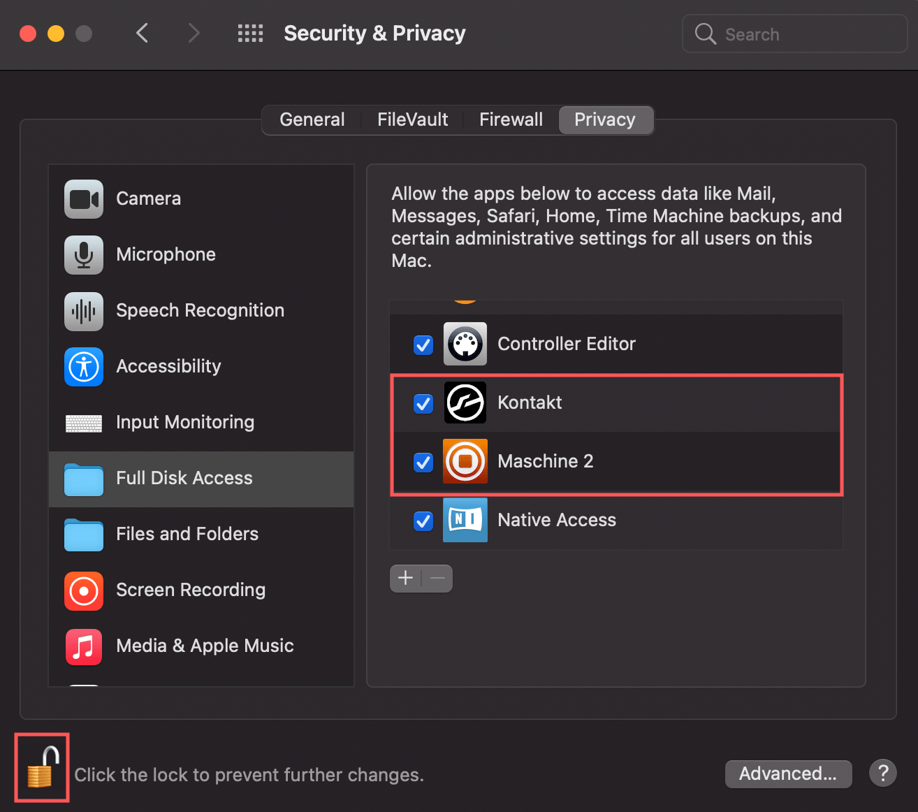 Maschine Error "Missing Plugins. The following Plugins could not be