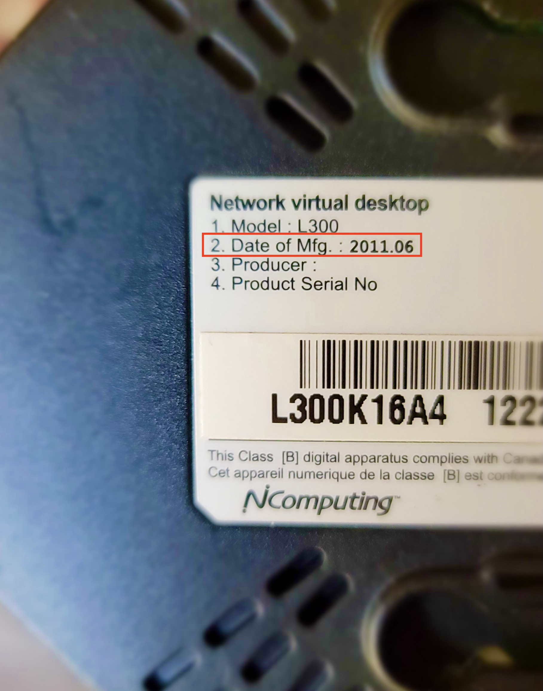 How can I find out the manufacture date of my device?