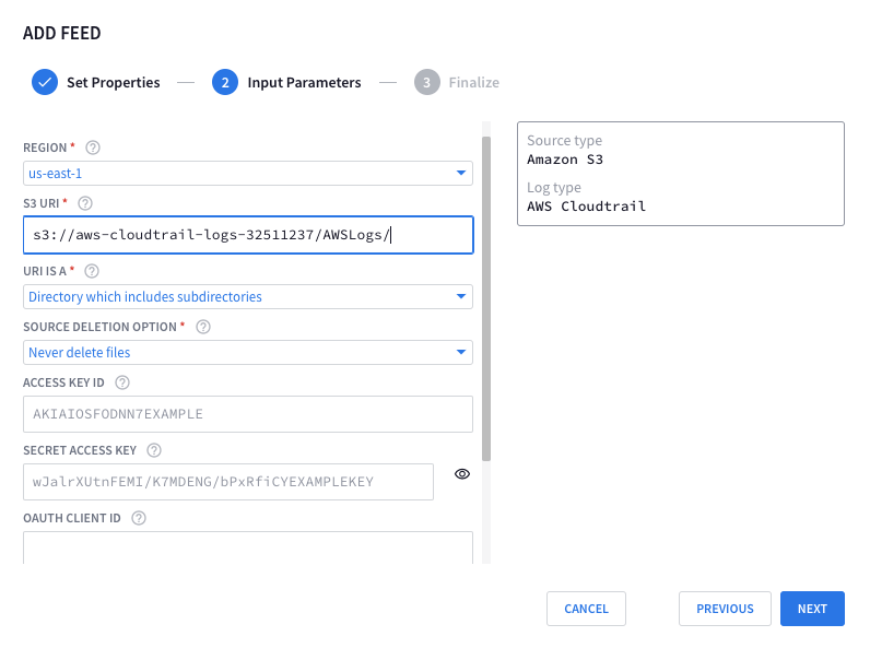 CloudTrail Logs via AWS Netenrich