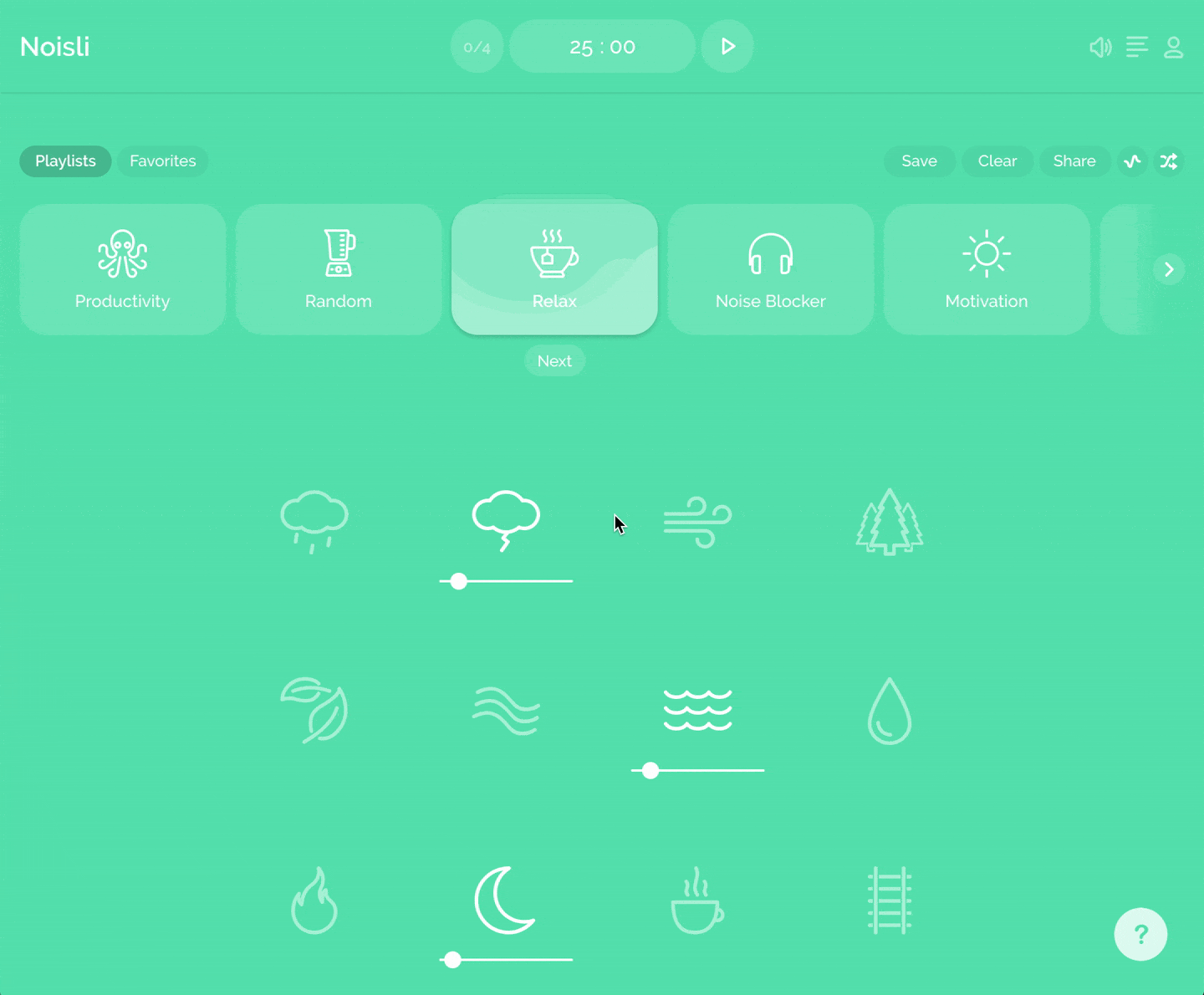 Getting started guide Noisli Support