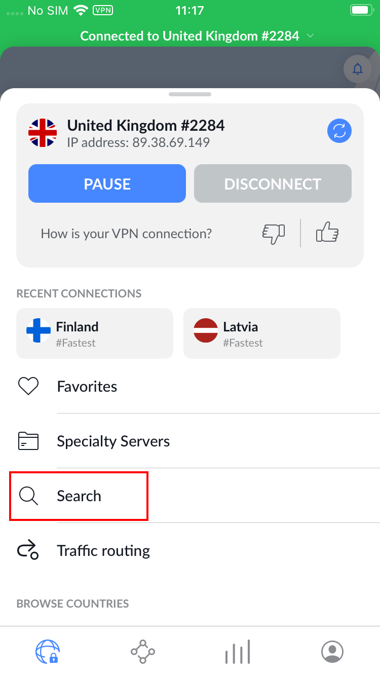 Installing the NordVPN app on iPhone or iPad Live Chat, VPN Setup