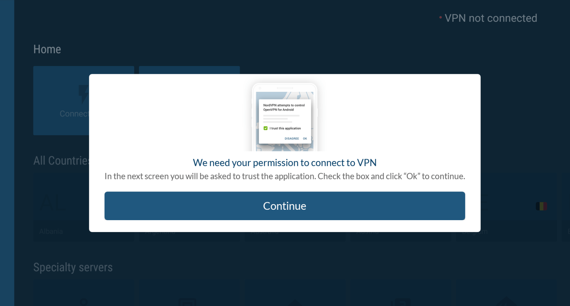 Installing and using NordVPN on Android TV or Nvidia Shield Live Chat