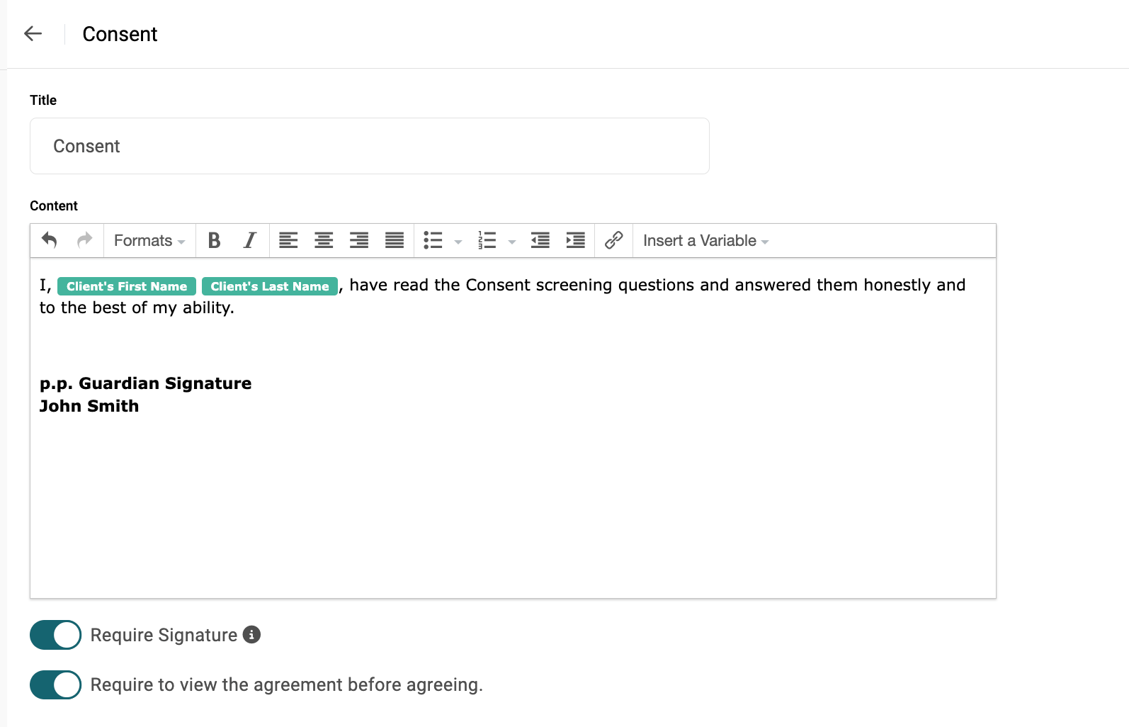 Adding a Guardian's or Parental Signature to an Agreement Help Centre