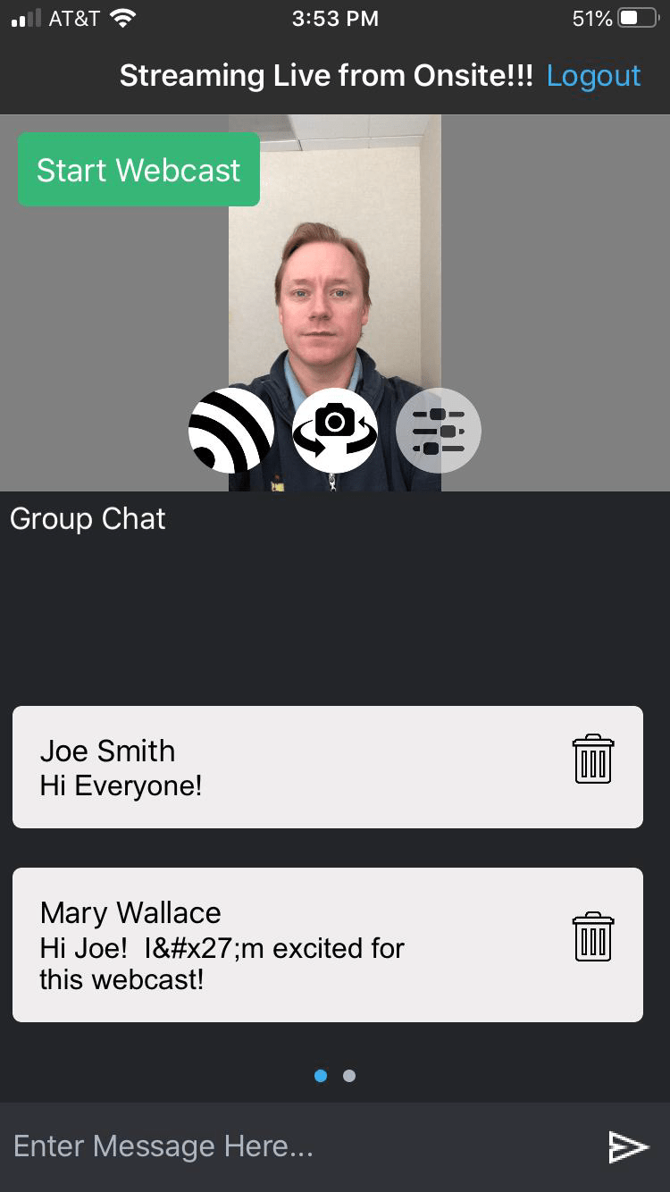 Mobile Presenter App Notified Solution Center