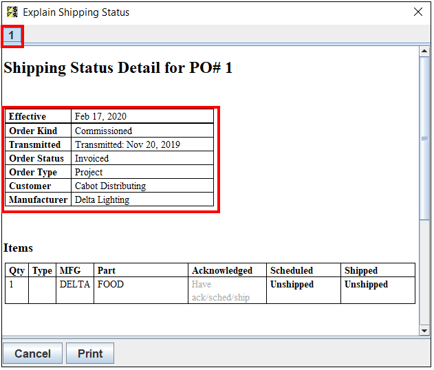 Using the Explain Shipping Status Tool Ingen Software
