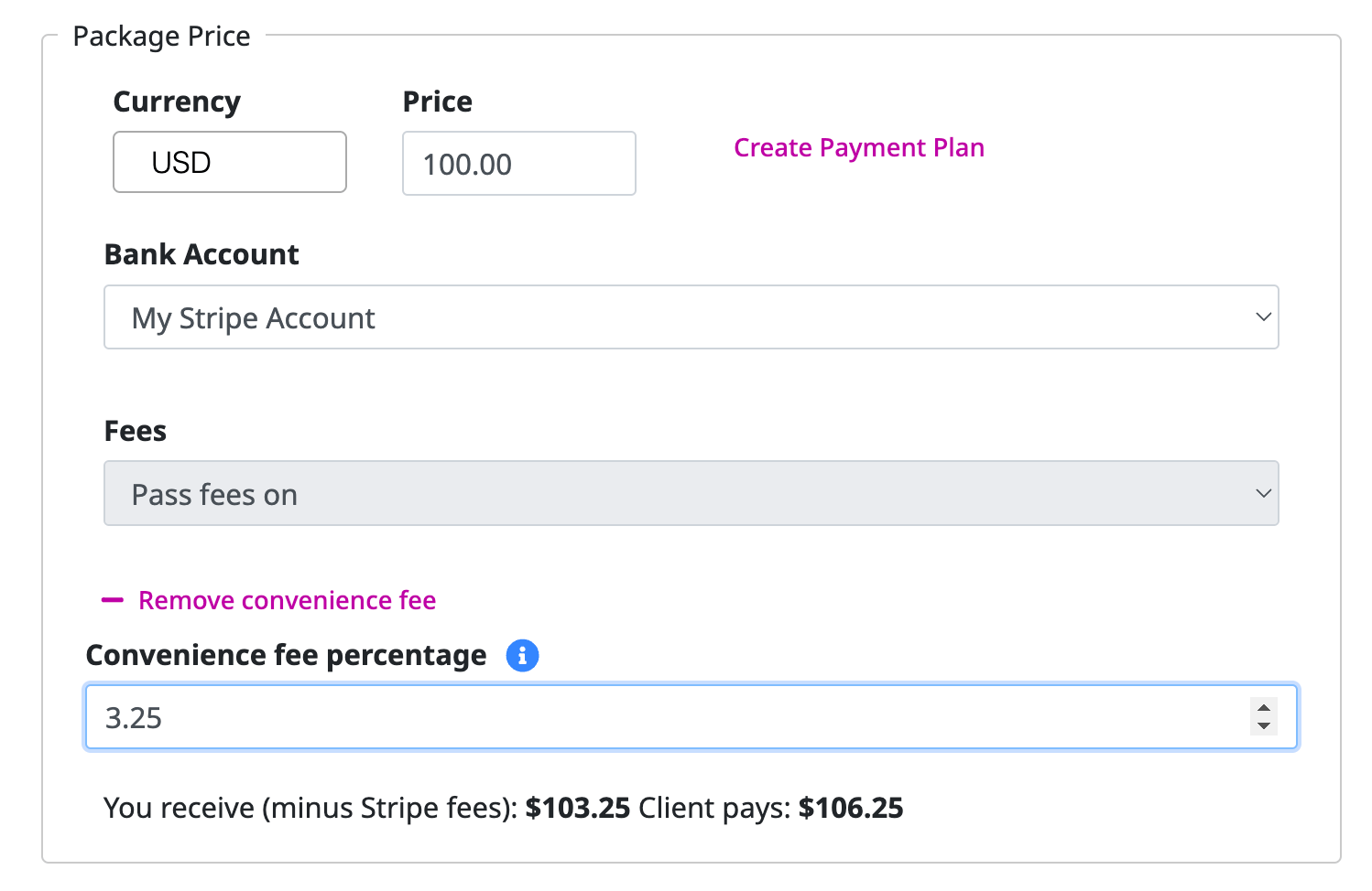 Charge a convenience fee for online purchases OfferingTree Support