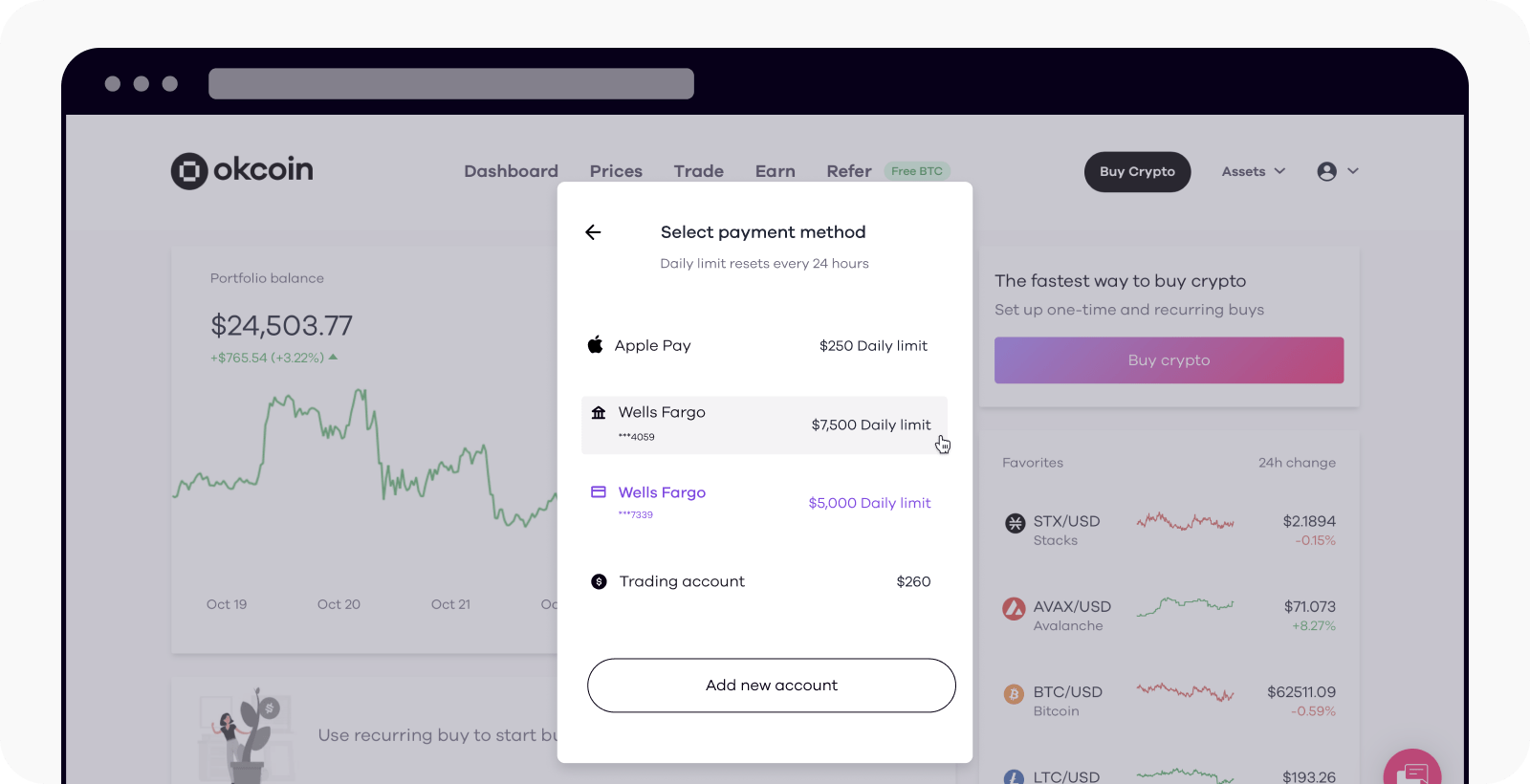 How do I buy crypto with Apple Pay? Okcoin Help Center