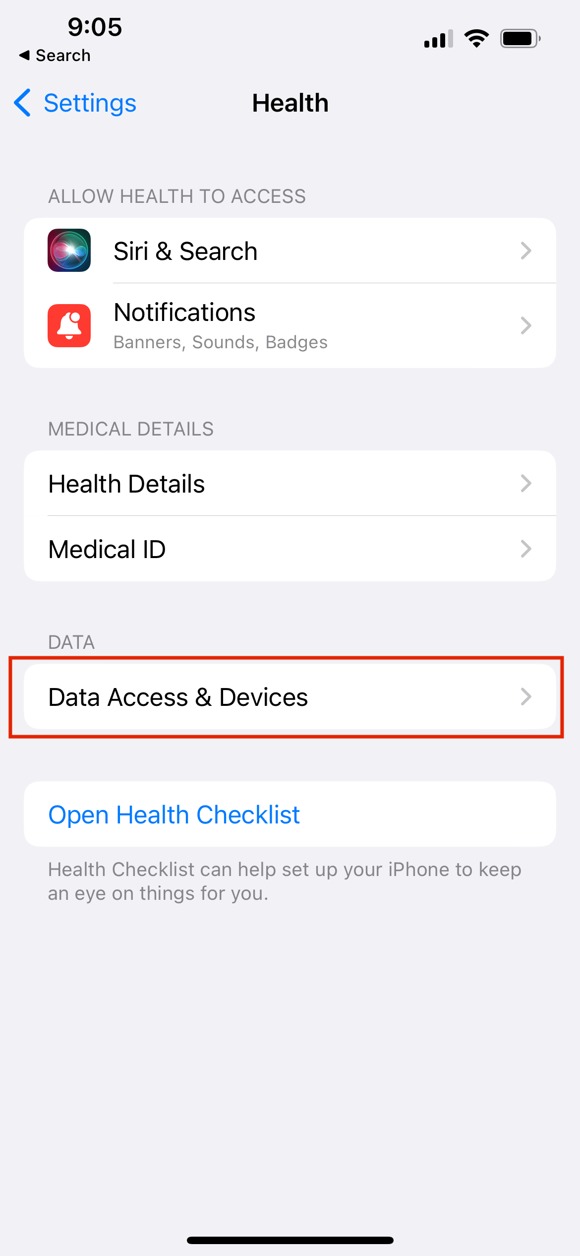 How do I turn on step tracking for iPhones using the Health app